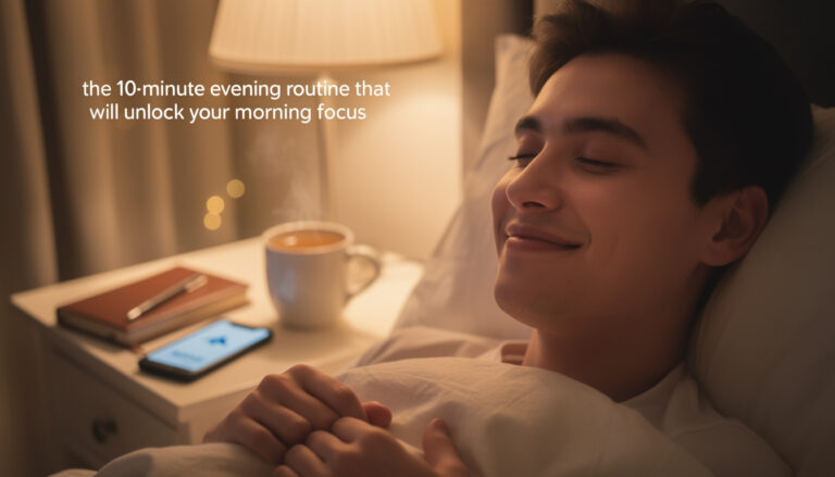 The 10-minute evening routine that will unlock your morning focus